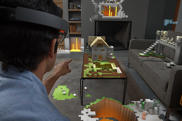 Microsoft-HoloLens-MineCraft