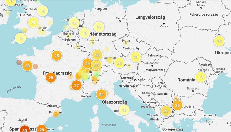 időjárási térkép európa bloomsky europa idojaras terkep | pazar cuccok időjárási térkép európa