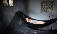 Luxus függőágy-fürdőkád: relax a négyzeten